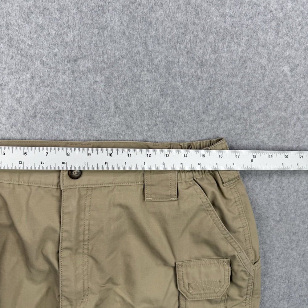5.11 Tactical Shorts‎ Mens 36 Beige Taclite Cargo Utility Ripstop Pockets Work - Picture 9 of 13